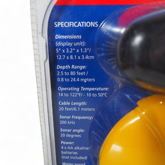 TriLeaf Portable Compact Sonar Fish Finder 2.5-80 Feet Depth DF46 - Picture 7 of 7